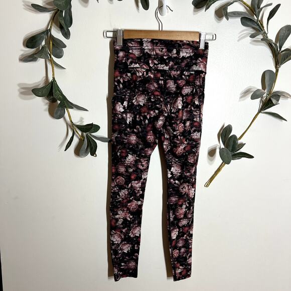 Lululemon Floral Leggings Size 4 - Picture 3 of 5
